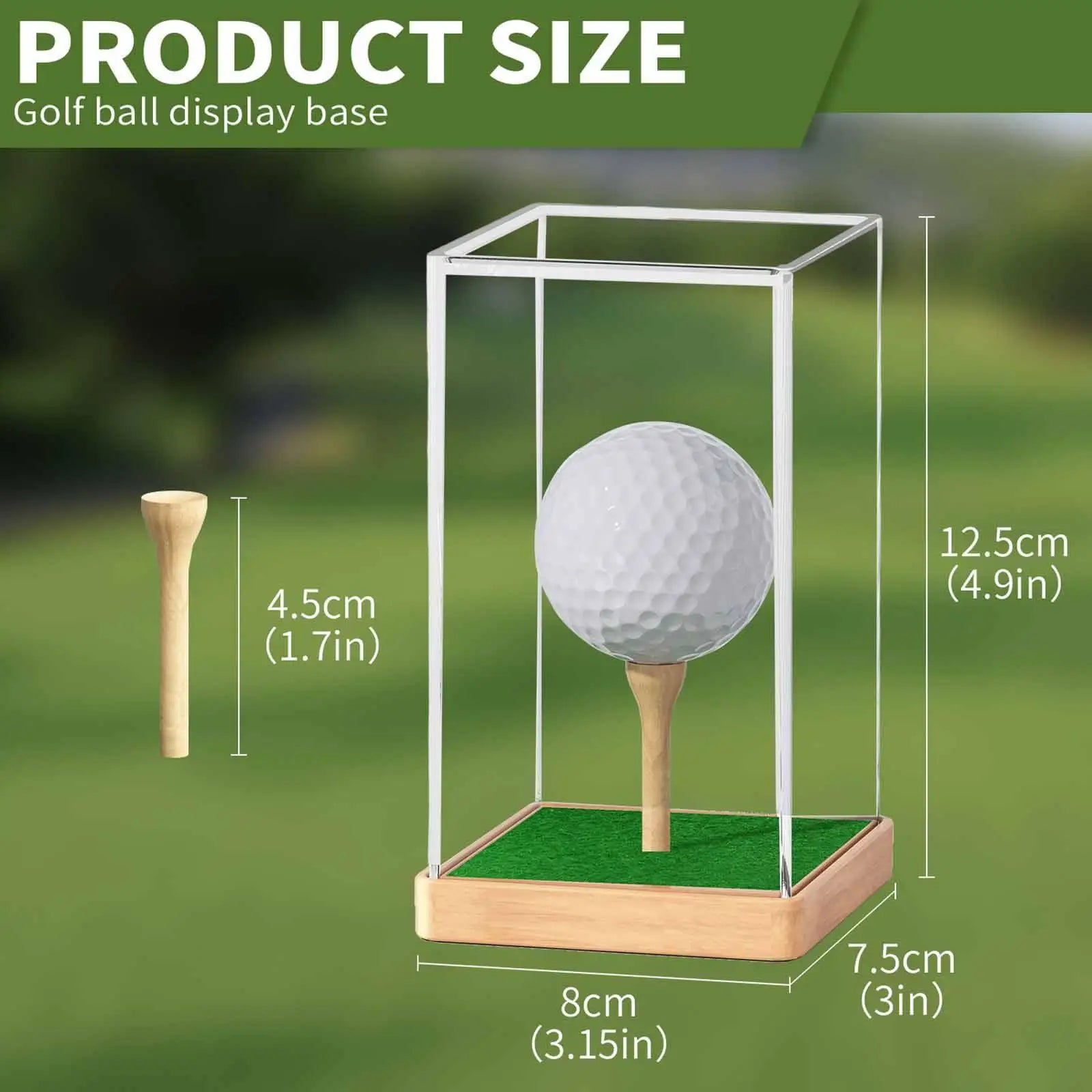Golf Ball Display Box Multiuse Storage Box for Earphone Small Toys Baseball - Buy online at  Vibe In Cart.