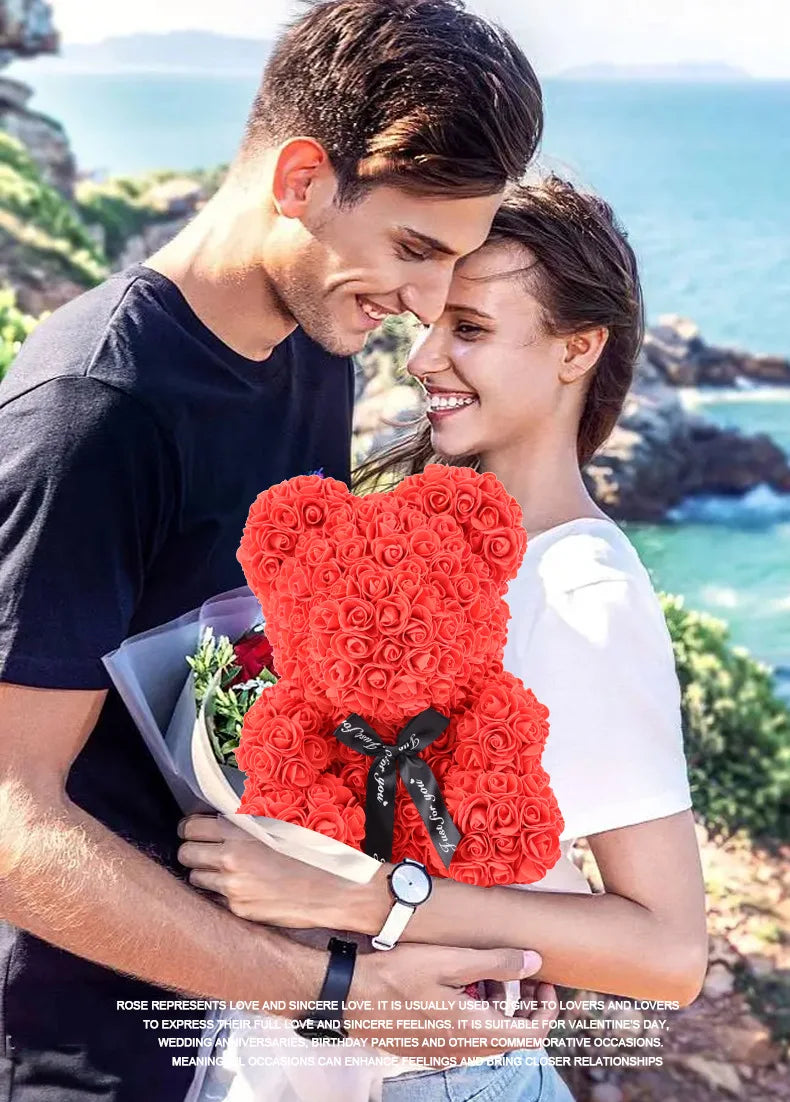 New Artificial Flower Eternal Rose Teddy Bear for Mom Mother's Day Birthday Valentine's Day Anniversary Gifts & Artificial Decor - Buy online at  Vibe In Cart.