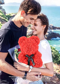 New Artificial Flower Eternal Rose Teddy Bear for Mom Mother's Day Birthday Valentine's Day Anniversary Gifts & Artificial Decor - Buy online at  Vibe In Cart.