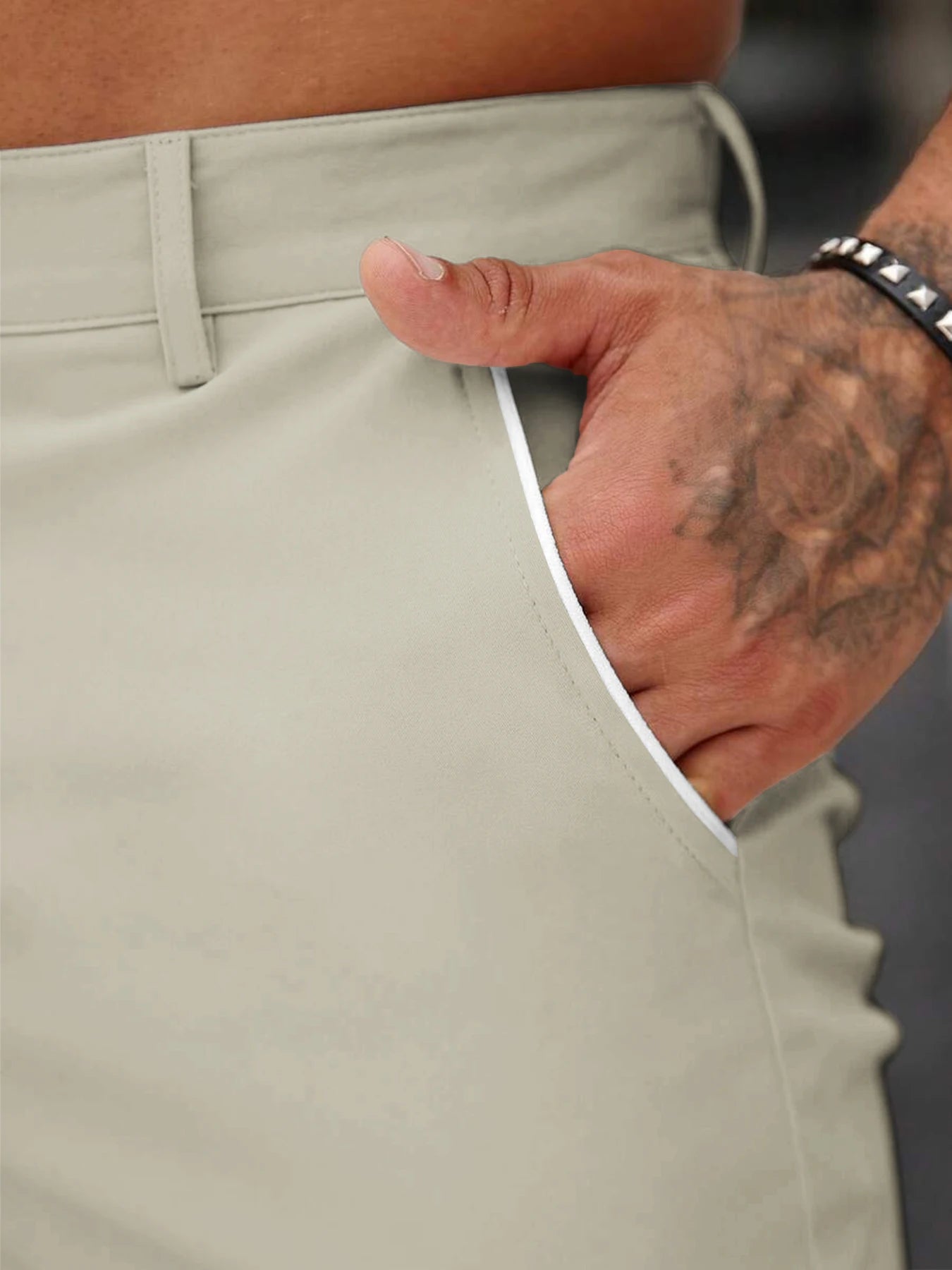 Summer Men's  Casual  Shorts Comfortable Golf  Knee Pants  Lightweight Stretch Casual Hiking Pants Summer Business Streetwear