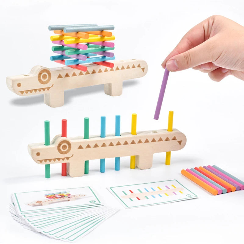 Kids Montessori Sensory Wooden Color Matching Games Puzzle Learning Set Fine Movement Training Math STEAM Educational Toys - Buy online at  Vibe In Cart.
