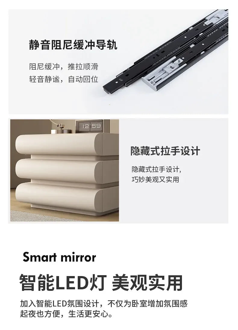 French Design Nightstand Modern Nordic Drawers Organizer Nightstand Storage Bedroom Mesita De Noche Dormitorio Home Furniture - Buy online at  Vibe In Cart.