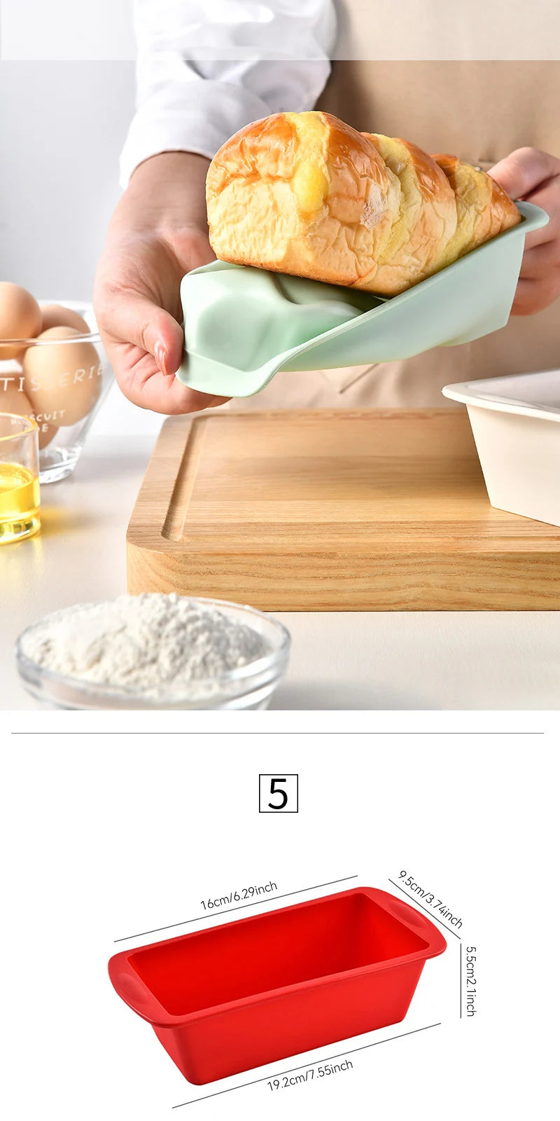 1/4Pcs Household Rectangular Silicone Mold Candy Toast Mould Easter Bread DIY Kitchen Supplies Cake Bakeware Pan Baking Tools - Buy online at  Vibe In Cart.