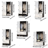 1pc/New Wardrobe Simple Cloth Wardrobe Clothes Storage Cabinet Rental House Plastic Assembly Dormitory Fabric Wardrobe Cabinet - Buy online at  Vibe In Cart.