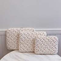 Nylon Flower Print Laptop Sleeve for 11, 14, and 15 Inch Laptops