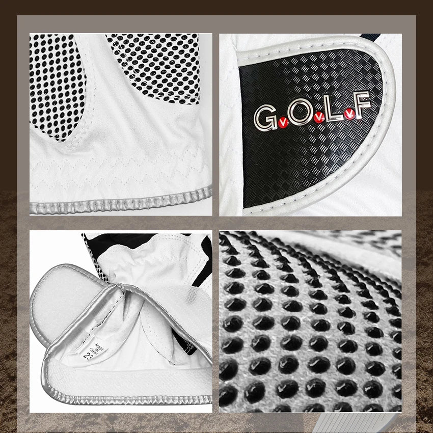 1pc golf gloves for men women left right hand GvOvLvF Brand new Fabric lycra sports gloves pair golfer gift blue white - Buy online at  Vibe In Cart.