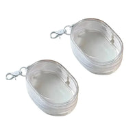 Black Transparent Portable Cable Organizer Bag for Travel Accessories