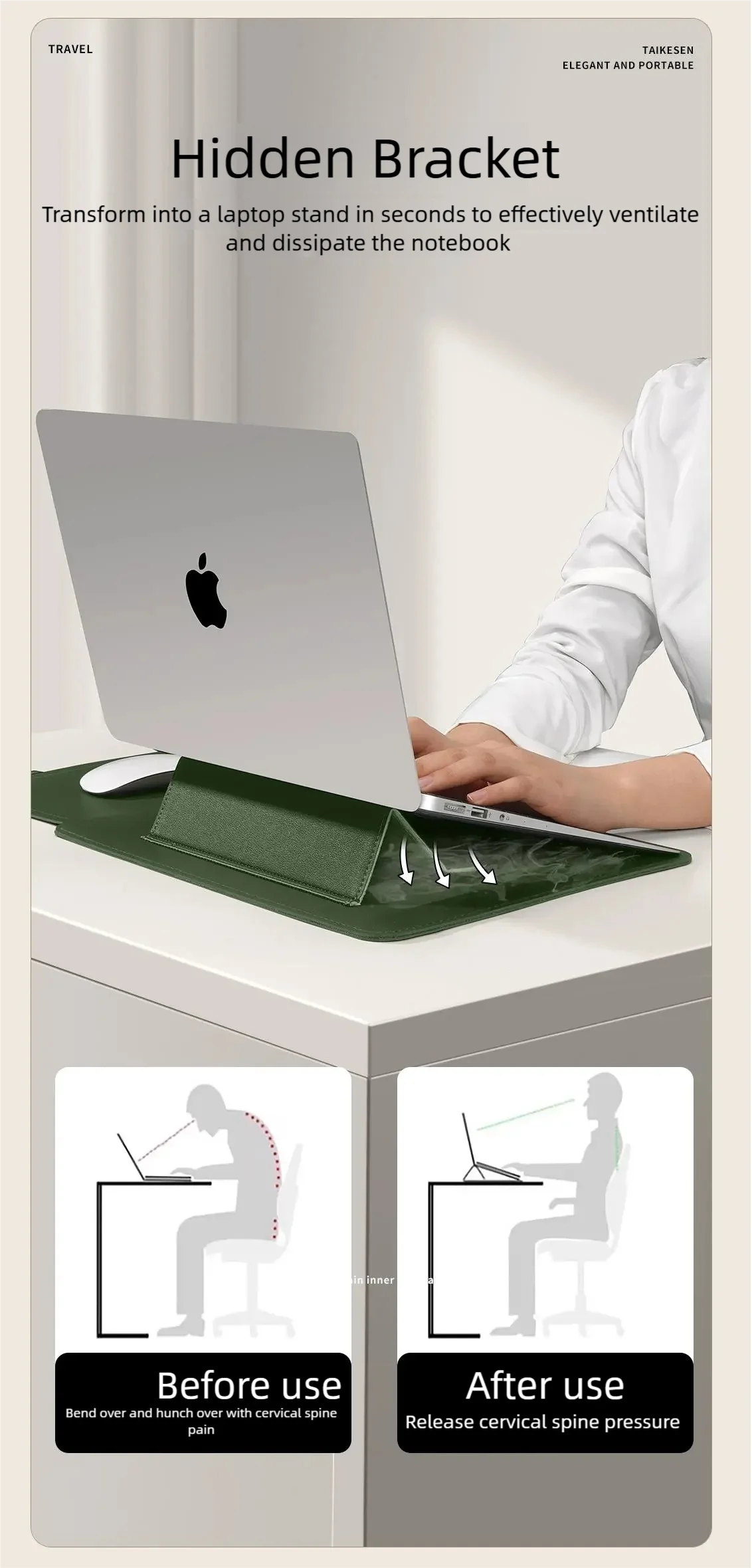 Laptop And Tablet Sleeve Case In Pu Material For 13 To 16 Inch Sizes