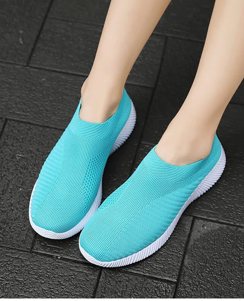 Women's Breathable Elastic Lightweight Slip-On Flats for Casual