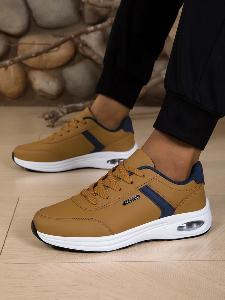 Men's Waterproof Non-Slip Casual Sports Shoes Lace-Up