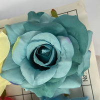 11cm Cotton Artificial Rose Flower Head Decoration