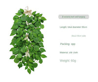 Home Wall Decoration Encryption Green Plant Simulation Willow Leaf Wisteria Strip Pendant Simulation Eucalyptus Pendant - Buy online at  Vibe In Cart.