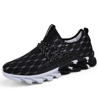 Men's Casual Canvas Sports Shoes With Checkered Pattern