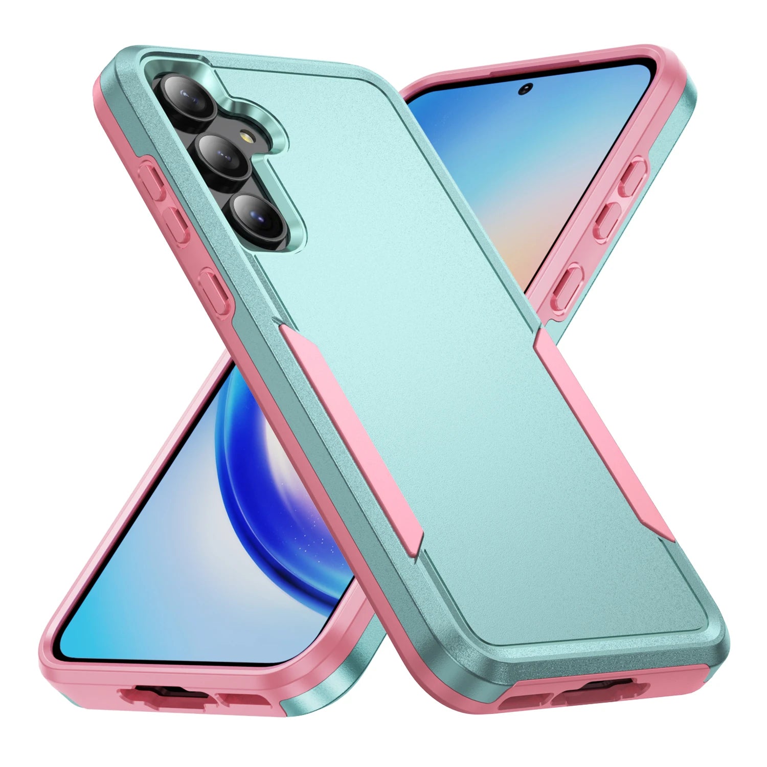 Heavy Duty Dual Layer Plastic Phone Case with Anti-Scratch Protection