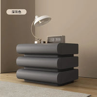 Modern Morocco Nightstand with Drawers and Storage