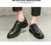 Men Suit Casual Shoes Luxury Men Brogue Dress Shoes Formal Business Leather Shoes Men Brown Wedding Italian Banquet Shoe Size 46 - Buy online at  Vibe In Cart.