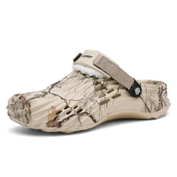 Men's Winter Outdoor Slippers Detachable Warm Furry EVA