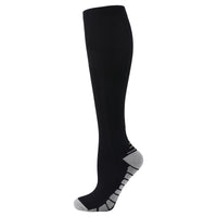 Knee-High Compression Socks for Men and Women, 20-30 mmHg, Black
