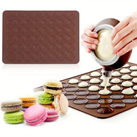 Holes Non-Stick Silicone Macaron Macaroon Pastry Oven Baking Mould Sheet Mat Diy Mold Useful Tools DIY Cake Bakeware Mold - Buy online at  Vibe In Cart.