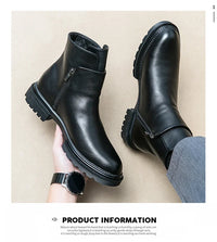 Men Boots New Handmade Dark Brown Pu Leather Ankle Zipper Dress Office Boots for Men - Buy online at  Vibe In Cart.