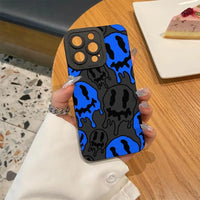 Shockproof Silicone Phone Case with Smile Face Pattern