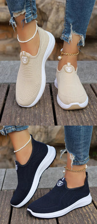 Women's Mesh Breathable Casual Shoes Large Size Soft Sole Slip-On