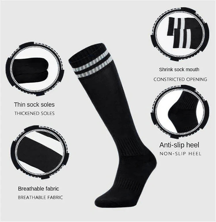 New Football Socks Knee length Cotton Socks Sweat Absorbing and Breathable Adult and Children's Sports Socks - Buy online at  Vibe In Cart.