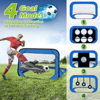 4 Modes Pop Up Soccer Goal Net 4 in 1 Foldable Football Goal Indoor Outdoor for Improving Passing and Shooting Accuracy - Buy online at  Vibe In Cart.