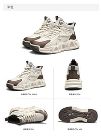 Men's Ankle Snow Boots with Lace-Up Closure