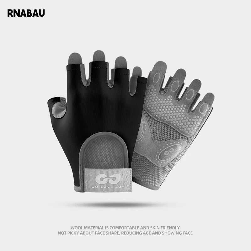 Women's Half Finger Breathable Anti-Slip Cycling Gloves