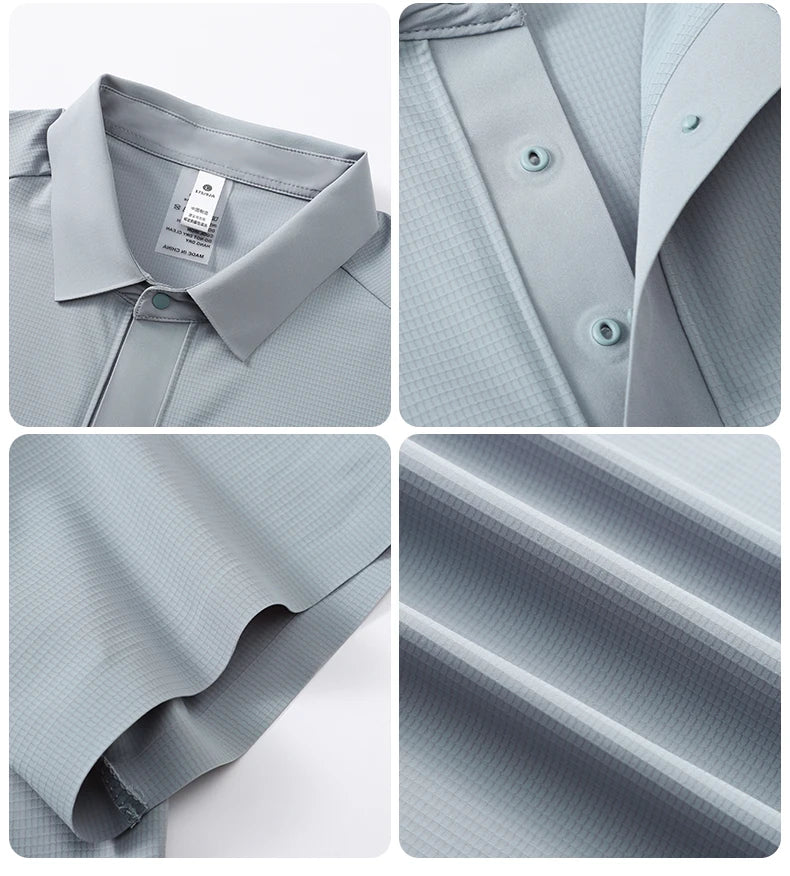 SBWL 2025 summer new light fast dry elastic high quality outdoor sports golf running sports POLO shirt fashion casual T-shirt - Buy online at  Vibe In Cart.