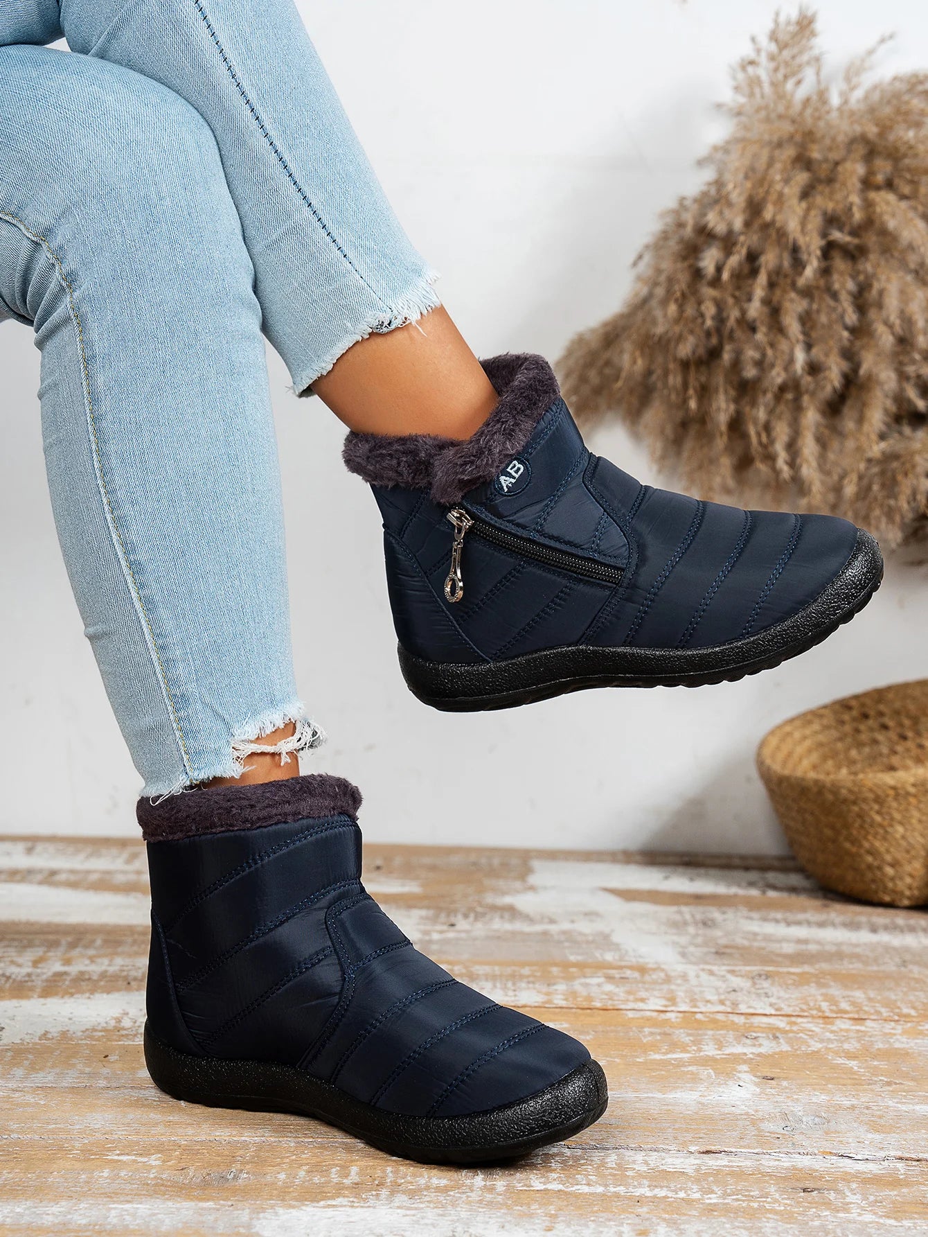 Women's shoes Solid-color warm mid-calf cotton boots women's Winter shoes Cotton boots cheap shoes clearance free shipping - Buy online at  Vibe In Cart.
