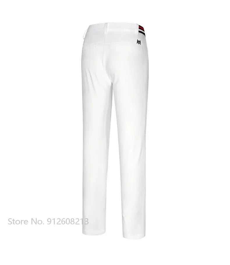 Children's Windproof Warm Golf Pants for Kids, Full Length, Elastic Band, Sizes S-XL