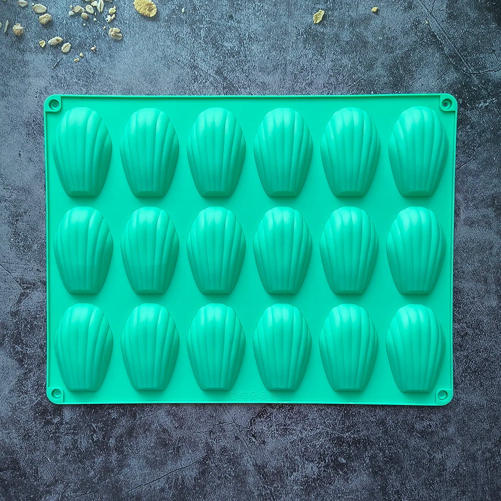 1pc 18 Cavity Madeleine Silicone Cake Mold Shell shaped Chocolate Cookie Biscuit Mould Handmade Silicone Bakeware Tools - Buy online at  Vibe In Cart.