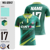 Men's Polyester Soccer Uniform Set with Sublimation Print, Sizes 2-5XL