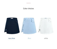 Ttygj New Women's Golf Skirt Summer Sports Pleated Skirt A-lined Split Women's Golf Sportswear Tennis Skorts with Inner Shorts