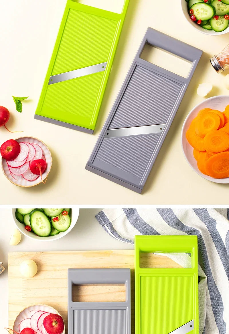 Multifunctionele Vegetable Cutter With Steel Blade Mandoline Slicer Potato Peeler Carrot Cheese Grater Kitchen Accessories Tools - Buy online at  Vibe In Cart.