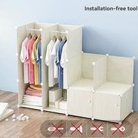 1pc/New Wardrobe Simple Cloth Wardrobe Clothes Storage Cabinet Rental House Plastic Assembly Dormitory Fabric Wardrobe Cabinet - Buy online at  Vibe In Cart.