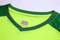 Polyester Spandex Protective Long Sleeve Soccer Goalkeeper Uniform Set with Top and Pants