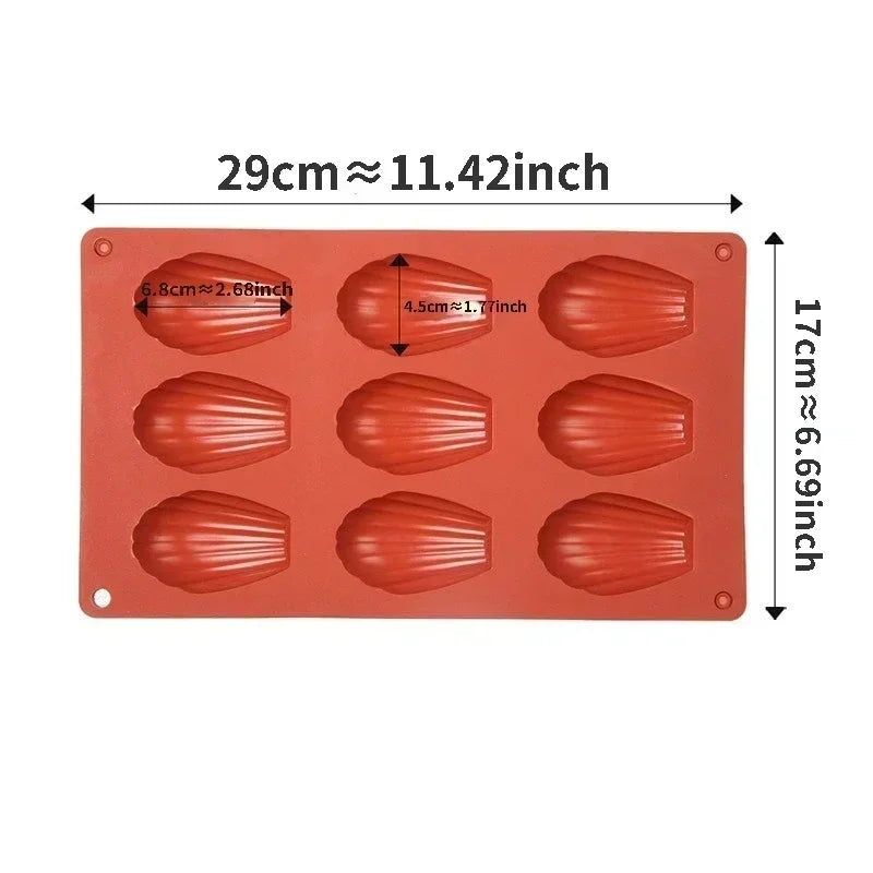 Mini Food Grade Madeleine Silicone Cake Mold Cookie Mold DIY Shell Baking Pan Mould Kitchen Bakeware Accessories - Buy online at  Vibe In Cart.