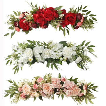 65cm Wedding Arch Flowers White Rose Decorative Floral Swag for Lintel Artificia Centerpieces for Door Window Home Decoration - Buy online at  Vibe In Cart.