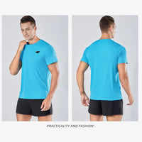 Men's Summer Exercise Trainning T-shirt High Quality Breathable Quick Dry Short Sleeved Top Marathon Gym Fitness Basketball Tees - Buy online at  Vibe In Cart.