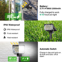 1/2/4PCS Solar Power Light Adjustable Light Temperature Solar Garden Light outdoor IP65 Solar Lamp Super Bright Solar Spotlight - Buy online at  Vibe In Cart.