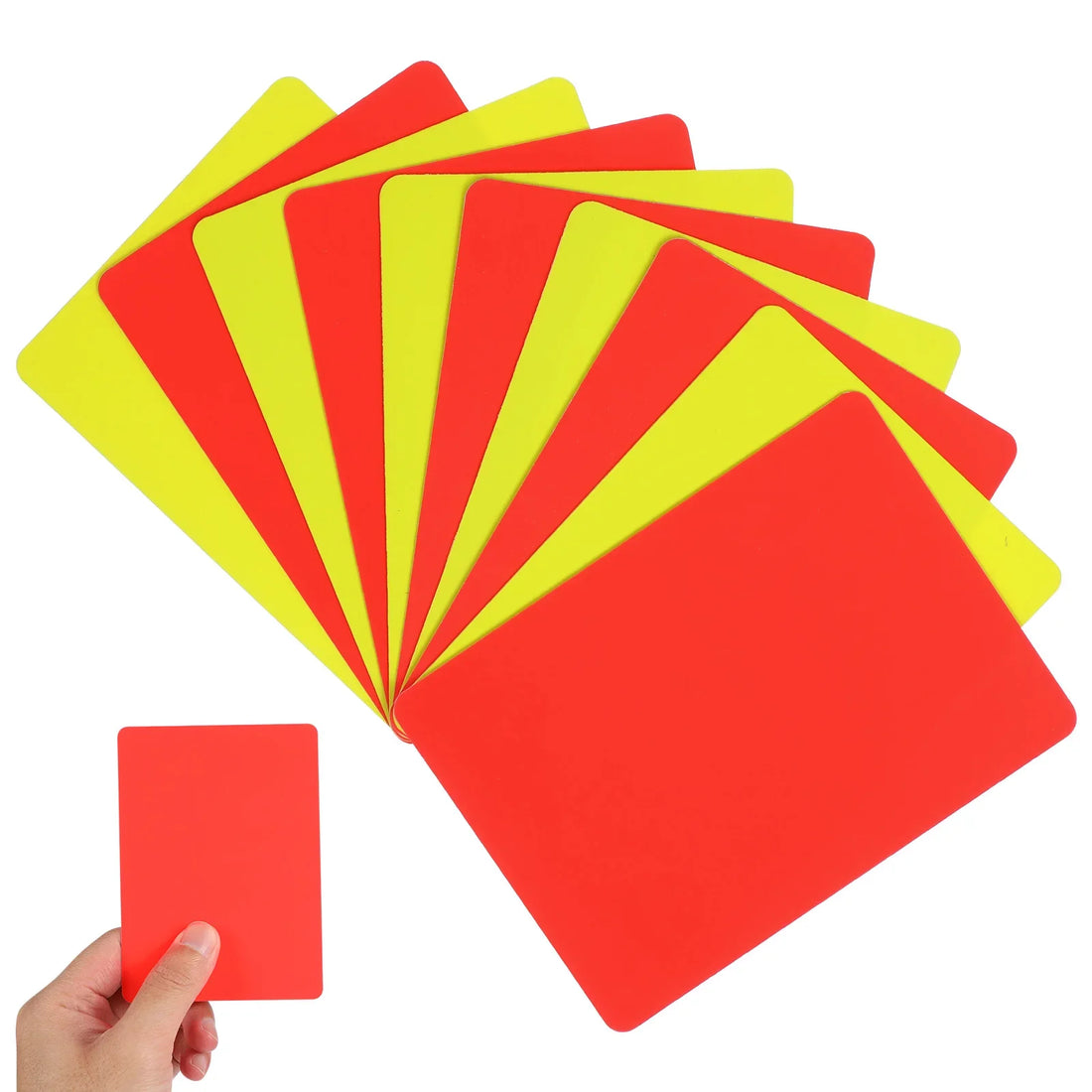 10pcs Referee Cards Set Red Yellow Judge Cards Football Soccer Standard Card Score Sheets Notebook Judge Cards Accessories - Buy online at  Vibe In Cart.