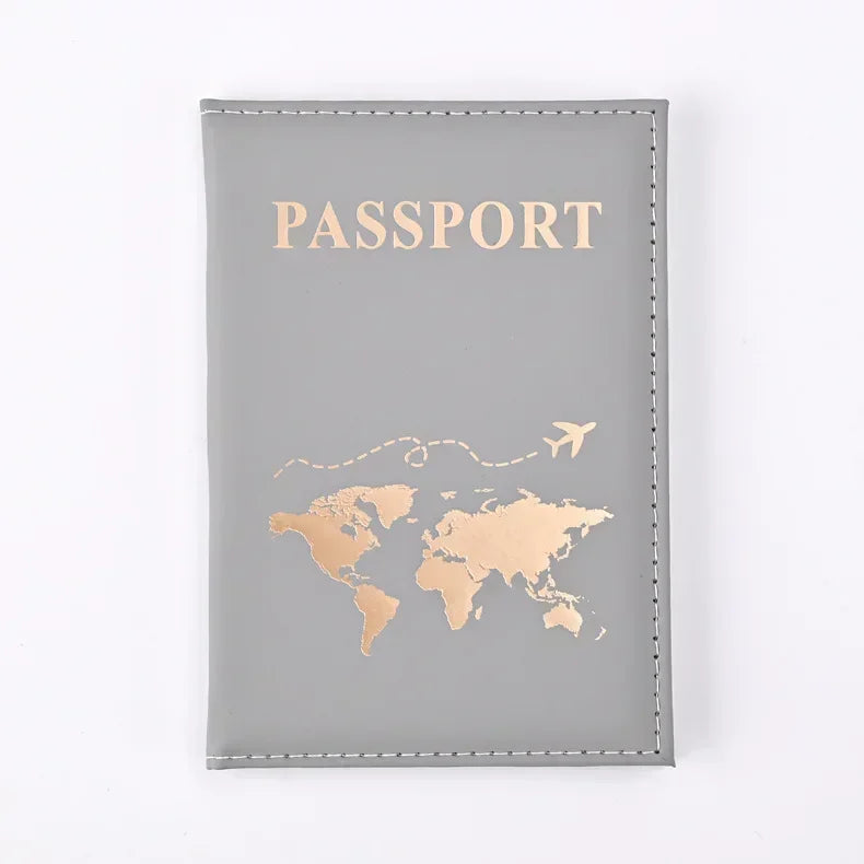 Slim Polyester Passport Cover Travel Wallet Card Case