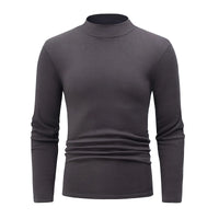 1/2piece Autumn And Winter Men's Semi High Neck Fashionable Base Long Sleeved Top Solid Color Casual Sports Fitness Warm T-shirt - Buy online at  Vibe In Cart.