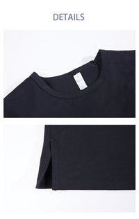 Summer Women Tennis Dress Cotton Female Short Sleeve Black Sport Dress Training Running Fitness Skirt Golf Badminton Dress Suit