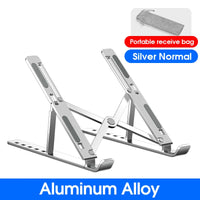 Adjustable Aluminum Alloy Laptop Stand with Cooling Design