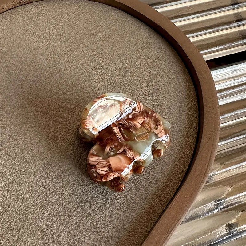 Colorful Small Heart-Shaped Hair Clip 3.5Cm Small Hairclaw Acetate Hair Crabs Girls Delicate Hairclips Women Hair Accessories - Buy online at  Vibe In Cart.