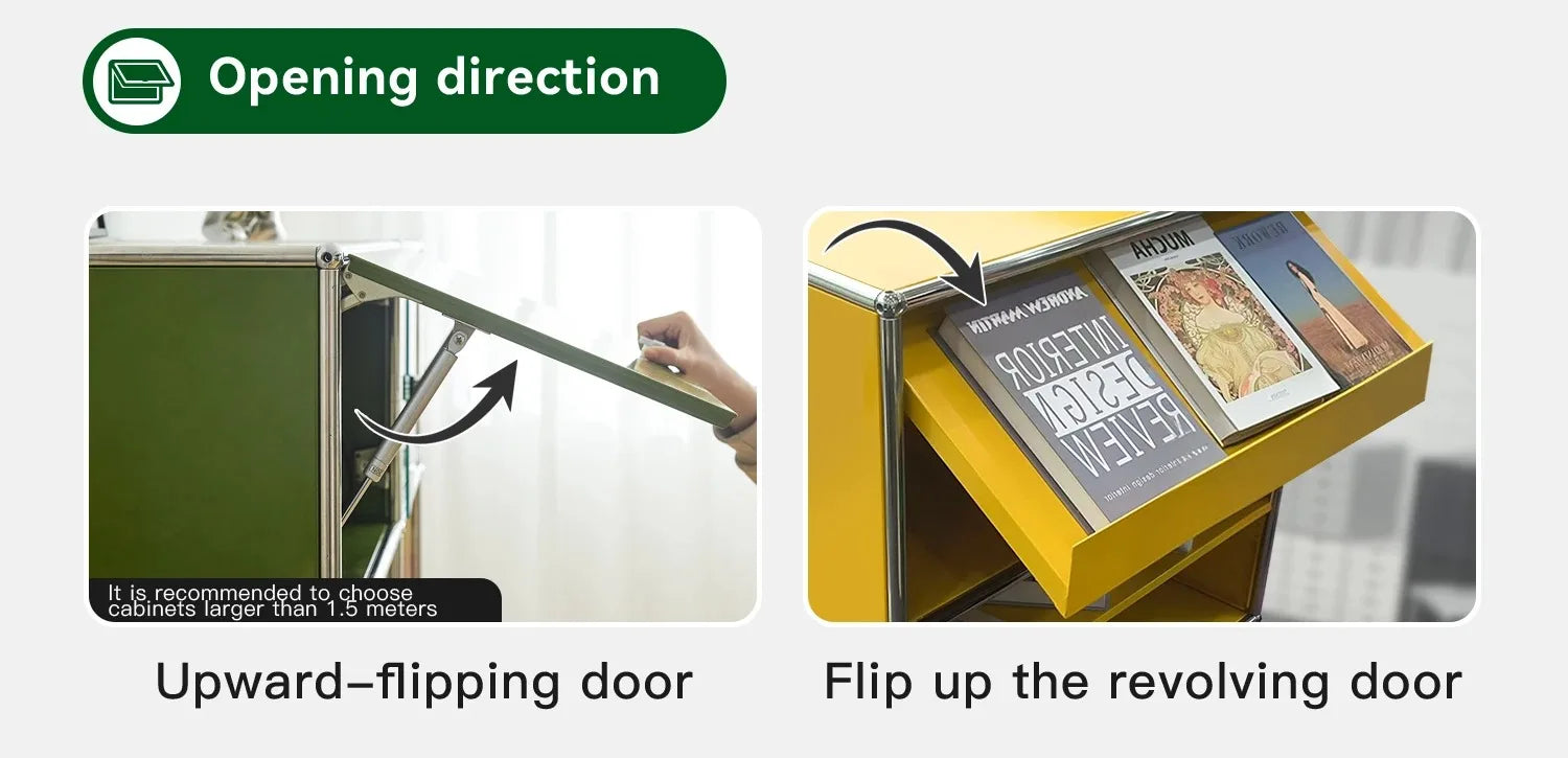 Metal TV Stand Corner Cabinet for Living Room Storage